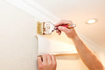 Pose de papier peint à Moulismes — revêtements muraux et toiles de verre